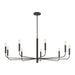 Visual Comfort Studio - EC1319AI - Nine Light Chandelier - Brianna - Aged Iron