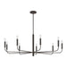 Visual Comfort Studio - EC1319AI - Nine Light Chandelier - Brianna - Aged Iron