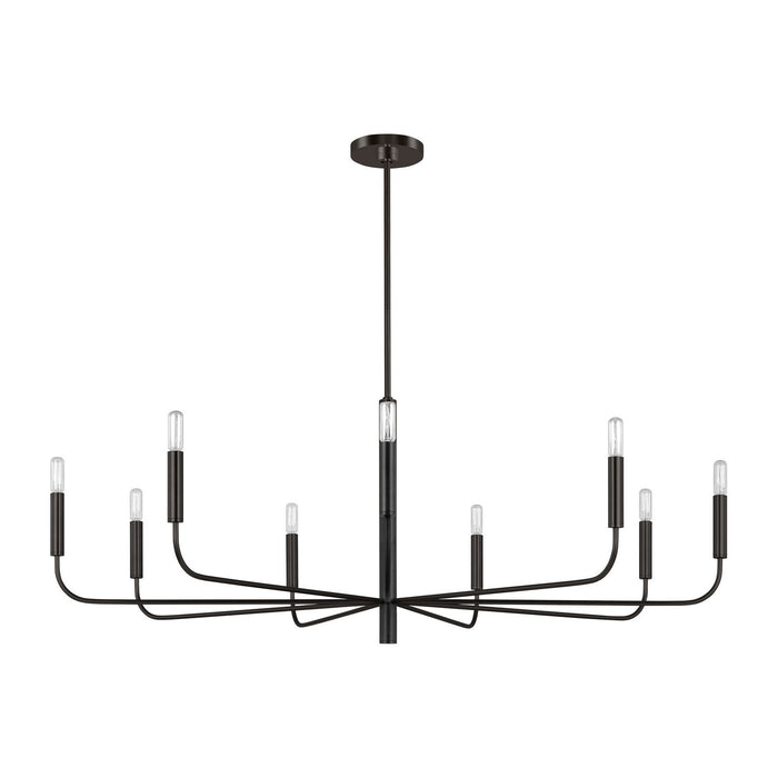 Visual Comfort Studio - EC1319AI - Nine Light Chandelier - Brianna - Aged Iron