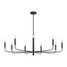 Visual Comfort Studio - EC1319AI - Nine Light Chandelier - Brianna - Aged Iron