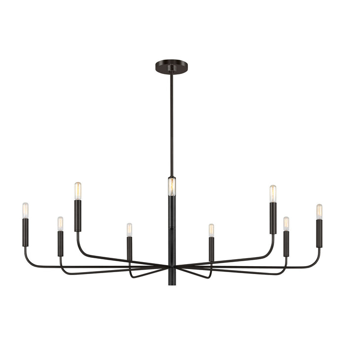 Visual Comfort Studio - EC1319AI - Nine Light Chandelier - Brianna - Aged Iron