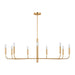 Visual Comfort Studio - EC1319BBS - Nine Light Chandelier - Brianna - Burnished Brass