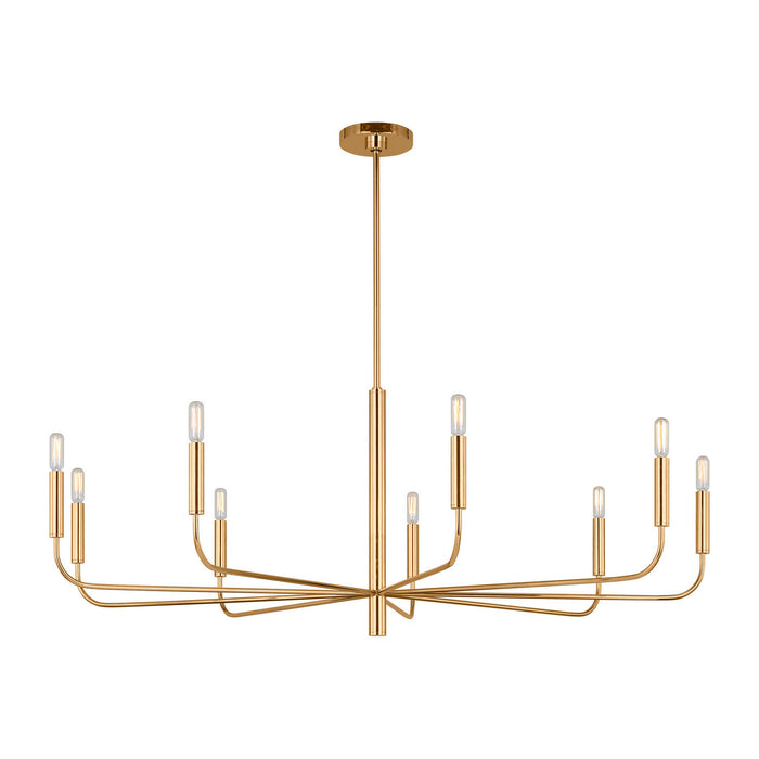 Visual Comfort Studio - EC1319BBS - Nine Light Chandelier - Brianna - Burnished Brass