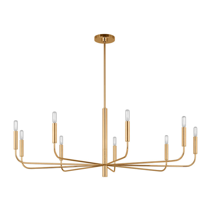 Visual Comfort Studio - EC1319BBS - Nine Light Chandelier - Brianna - Burnished Brass