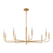 Visual Comfort Studio - EC1319BBS - Nine Light Chandelier - Brianna - Burnished Brass