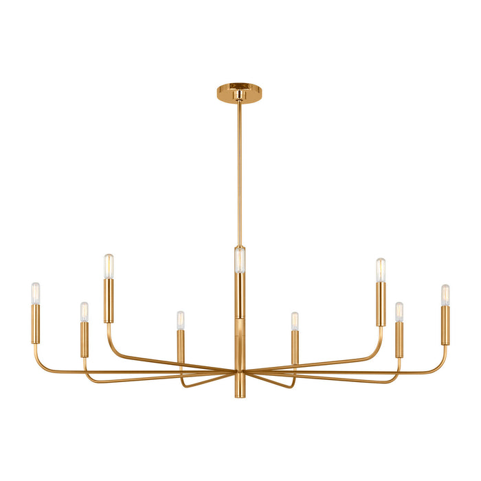 Visual Comfort Studio - EC1319BBS - Nine Light Chandelier - Brianna - Burnished Brass
