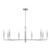 Visual Comfort Studio - EC1319PN - Nine Light Chandelier - Brianna - Polished Nickel