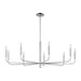 Visual Comfort Studio - EC1319PN - Nine Light Chandelier - Brianna - Polished Nickel
