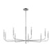 Visual Comfort Studio - EC1319PN - Nine Light Chandelier - Brianna - Polished Nickel