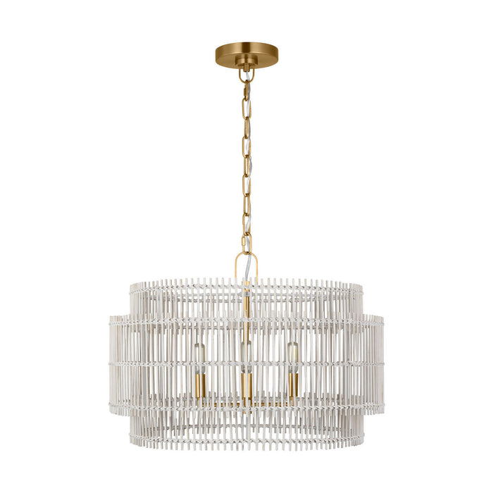 Visual Comfort Studio - EP1394BBS - Four Light Pendant - Elio - Burnished Brass