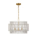 Visual Comfort Studio - EP1394BBS - Four Light Pendant - Elio - Burnished Brass