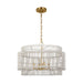 Visual Comfort Studio - EP1394BBS - Four Light Pendant - Elio - Burnished Brass