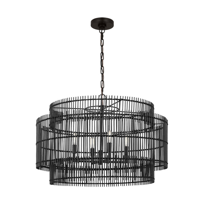 Visual Comfort Studio - EP1404AI - Four Light Pendant - Elio - Aged Iron