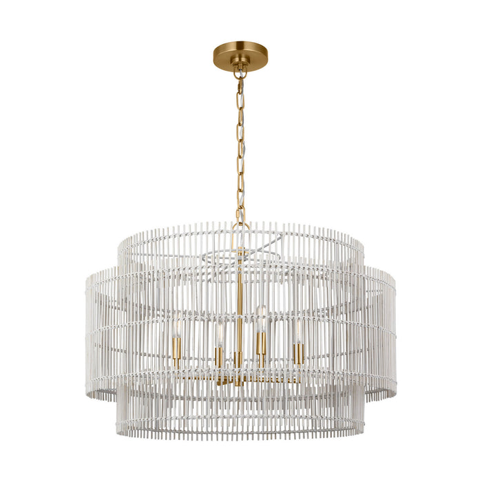 Visual Comfort Studio - EP1404BBS - Four Light Pendant - Elio - Burnished Brass