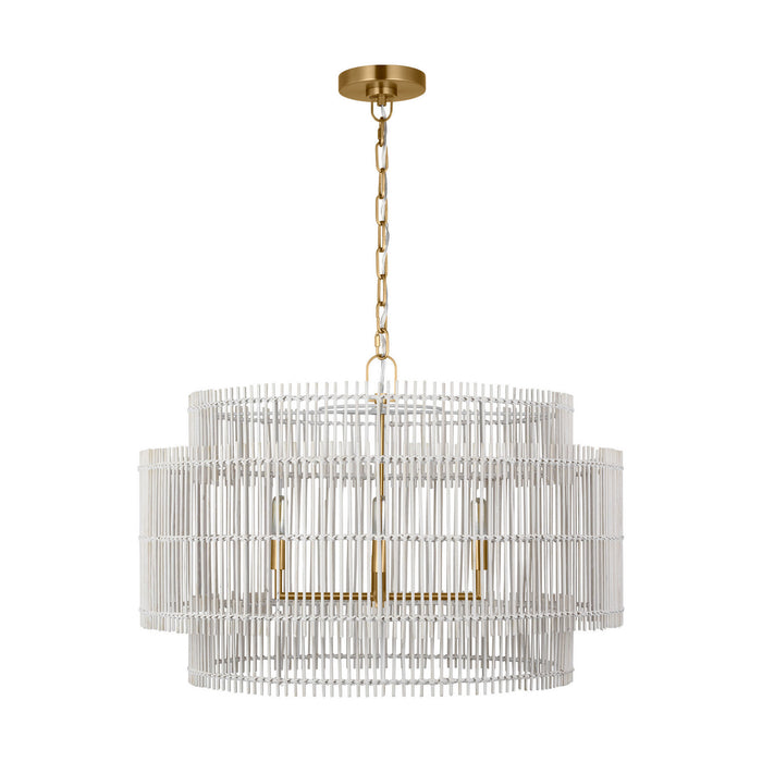 Visual Comfort Studio - EP1404BBS - Four Light Pendant - Elio - Burnished Brass
