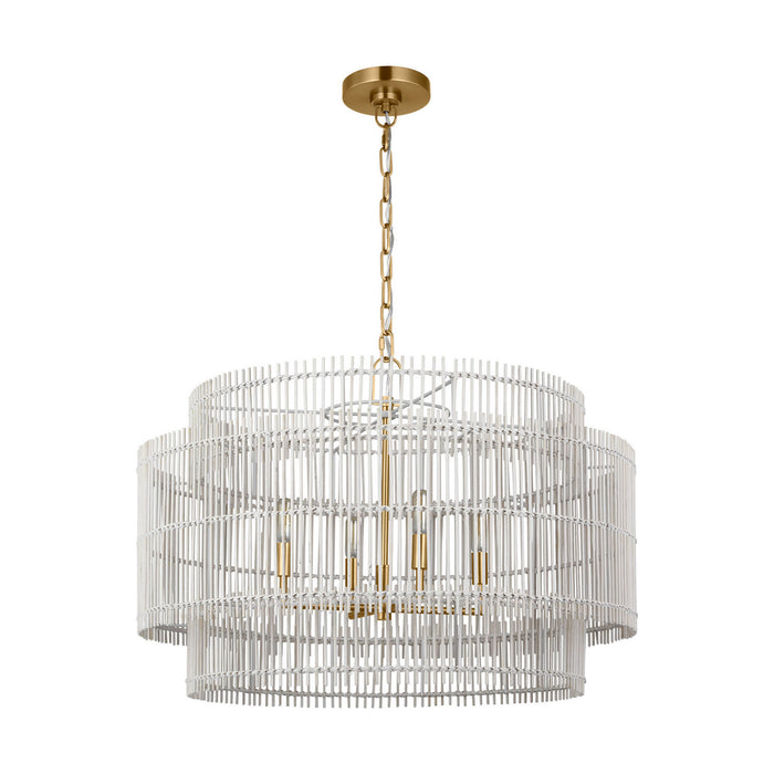 Visual Comfort Studio - EP1404BBS - Four Light Pendant - Elio - Burnished Brass