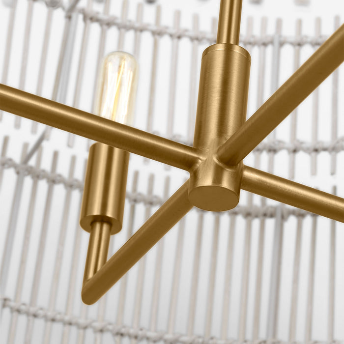 Visual Comfort Studio - EP1404BBS - Four Light Pendant - Elio - Burnished Brass