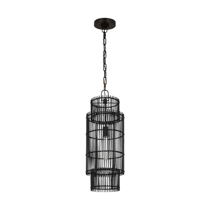 Visual Comfort Studio - EP1411AI - One Light Pendant - Elio - Aged Iron