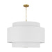 Visual Comfort Studio - KSP1184BBS - Four Light Pendant - Sawyer - Burnished Brass