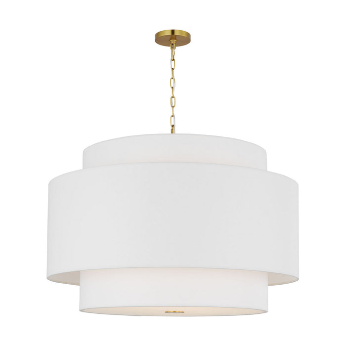 Visual Comfort Studio - KSP1184BBS - Four Light Pendant - Sawyer - Burnished Brass