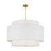 Visual Comfort Studio - KSP1184BBS - Four Light Pendant - Sawyer - Burnished Brass