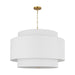Visual Comfort Studio - KSP1184BBS - Four Light Pendant - Sawyer - Burnished Brass