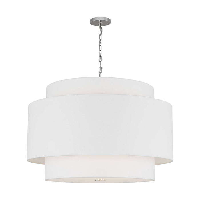 Visual Comfort Studio - KSP1184PN - Four Light Pendant - Sawyer - Polished Nickel