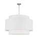 Visual Comfort Studio - KSP1184PN - Four Light Pendant - Sawyer - Polished Nickel
