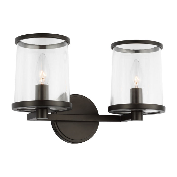 Visual Comfort Studio - LV1082AI - Two Light Vanity - Reynolds - Aged Iron