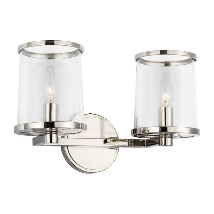 Visual Comfort Studio - LV1082PN - Two Light Vanity - Reynolds - Polished Nickel