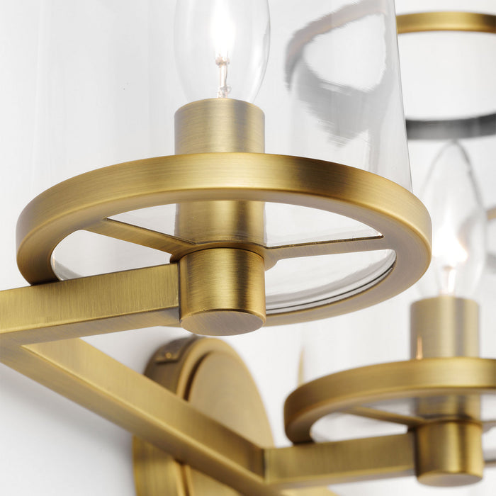 Visual Comfort Studio - LV1083TWB - Three Light Vanity - Reynolds - Time Worn Brass