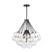 Visual Comfort Studio - 6514303-112 - Three Light Pendant - Bronzeville - Midnight Black