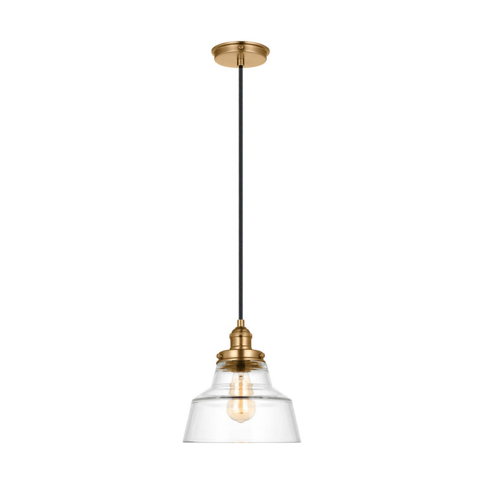 Visual Comfort Studio - P1348SB - One Light Pendant - Baskin - Satin Brass