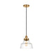 Visual Comfort Studio - P1348SB - One Light Pendant - Baskin - Satin Brass