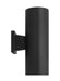 Visual Comfort Studio - SLO1152TXB - Two Light Wall Lantern - Outdoor Cylinders - Textured Black