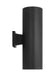 Visual Comfort Studio - SLO1172TXB - Two Light Wall Lantern - Outdoor Cylinders - Textured Black