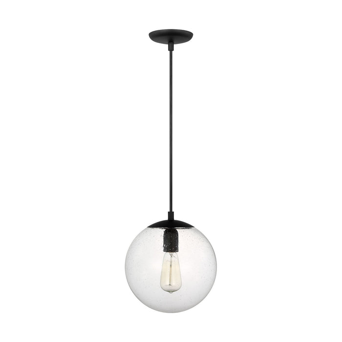 Visual Comfort Studio - 6601801-112 - One Light Pendant - Leo - Hanging Globe - Midnight Black