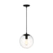 Visual Comfort Studio - 6601801-112 - One Light Pendant - Leo - Hanging Globe - Midnight Black