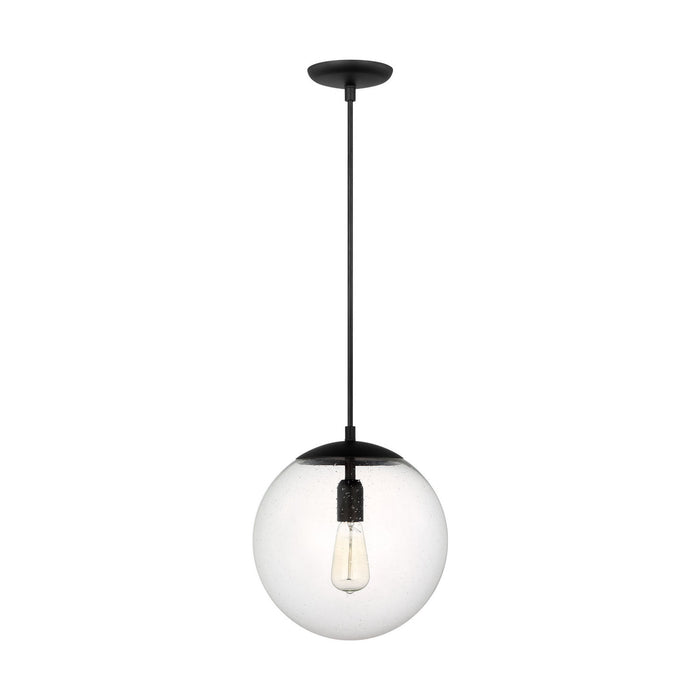 Visual Comfort Studio - 6701801-112 - One Light Pendant - Leo - Hanging Globe - Midnight Black