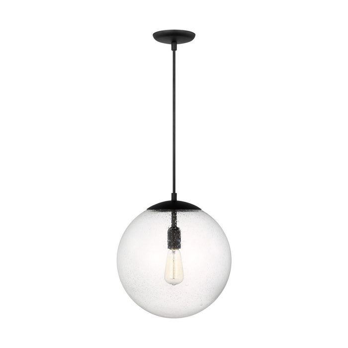 Visual Comfort Studio - 6801801-112 - One Light Pendant - Leo - Hanging Globe - Midnight Black