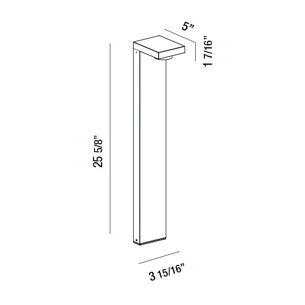 Eurofase - 31911-029 - LED Bollard - Pallito - Black