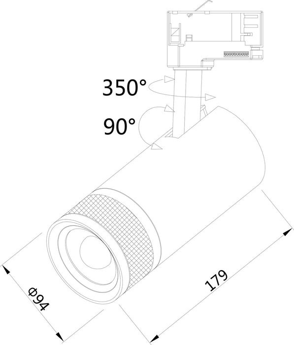 Eurofase - 39714-30-01 - LED Track Head - Focus - Black