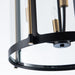 Artcraft - AC11515BB - Four Light Pendant - Bonita - Black and Brushed Brass