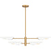 Quoizel - LOI444BWS - Four Light Linear Chandelier - Leoni - Brushed Weathered Brass