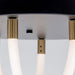 Artcraft - AC6811BK - LED Flush Mount - Cascata - Black and Brushed Brass
