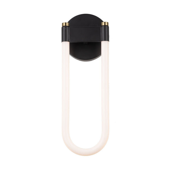 Artcraft - AC6814BK - LED Wall Sconce - Cascata - Black and Brushed Brass