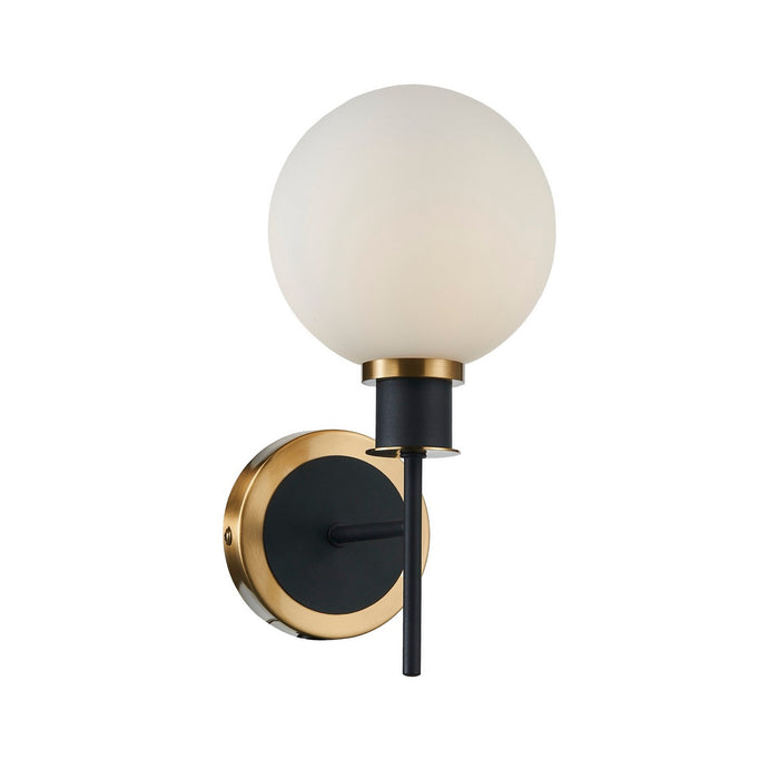 Artcraft - AC11871WH - One Light Wall Sconce - Gem - Black and Brushed Brass