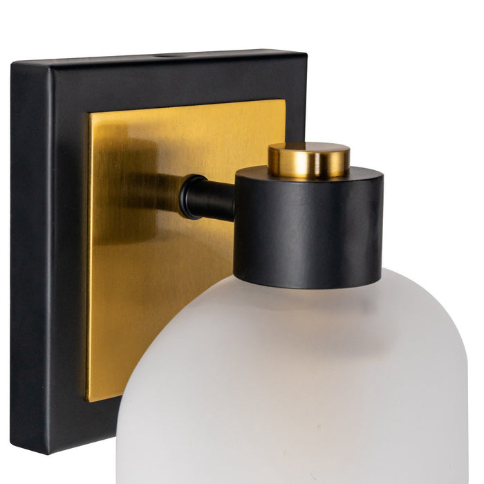 Artcraft - AC11691BB - One Light Bathroom Sconce - Lyndon - Black and Brushed Brass
