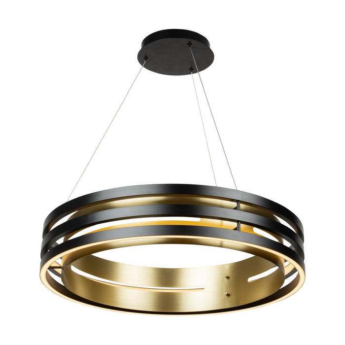 Artcraft - AC6751BB - LED Chandelier - Toledo - Black and Brushed Brass