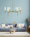 Framburg - 5880 BR - Six Light Chandelier - Emily - Brushed Brass